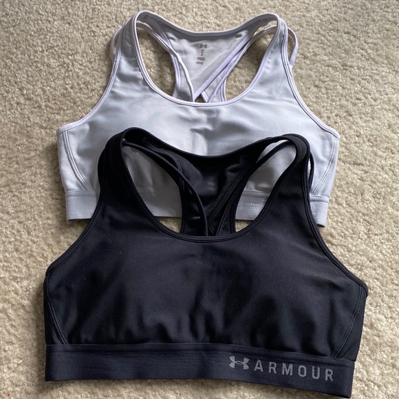 Under Armour black and white sports bra bundle - Picture 1 of 13
